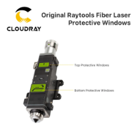 صورة Cloudray-raytols الأصلي واقي من ألياف الليزر ، عدسة واقية بصرية لرأس ليزر ألياف raytols