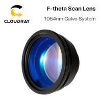 صورة F-theta عدسة المسح الميداني عدسة 1064nm 50x50 - 300x300 F63-420mm لأجزاء آلة التعليم بليزر الألياف الضوئية 1064nm YAG