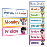 صورة 40 Pcs Week/Seasonl/Months/Weather English Words Learning Cards Classroom WhiteBoard Decoration Teacher Teaching Aids Montessori