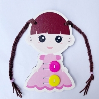 صورة Busy Board Accessories DIY Toy Part Wooden Toy Pairing Digital Board Montessori Early Educational Games Intellectual Development