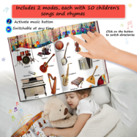 صورة كتب تعلم اللغة الإنجليزية للأطفال ، الصوت ، قراءة النقاط ، آلة التعليم المبكر ، الأطفال ، الطفل ، ألعاب الدراسة ، الهدايا