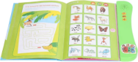 صورة كتاب صوتي لتعلم اللغة الفرنسية والإنجليزية ، نمط كرتون ، كتاب صوتي تفاعلي ، هدية عيد ميلاد للمنزل الأخضر