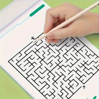 صورة كتاب ألعاب المتاهة المستوحى من مونتيسوري ، معزز تركيز جذاب ، أداة تطوير مبكرة ، هدية عطلة مثالية للأطفال