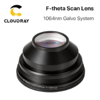صورة F-theta عدسة المسح الميداني عدسة 1064nm 50x50 - 300x300 F63-420mm لأجزاء آلة التعليم بليزر الألياف الضوئية 1064nm YAG