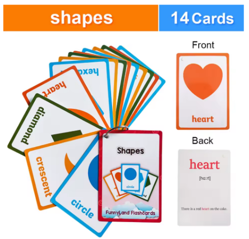 صورة 14 قطعة من البطاقات التعليمية للكلمات الإنجليزية للأطفال، مستلزمات المدرسة المنزلية، بطاقات التعلم التعليمية من مونتيسوري