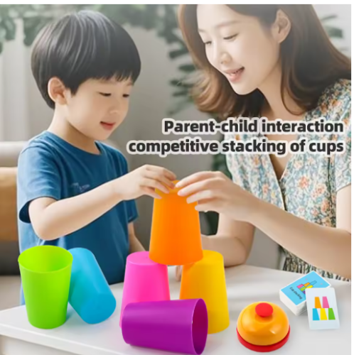 صورة ألعاب تدريب سريعة للأطفال، لعبة طاولة المعركة، لعبة حفلات عائلية داخلية، ألعاب كلاسيكية للتدريب على المنطق والإدراك بالألوان