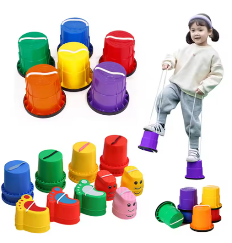 صورة ألعاب تدريب التكامل الحسي للأطفال، ألعاب توازن المشي على قوس قزح، أدوات تعليمية رياضية للأطفال