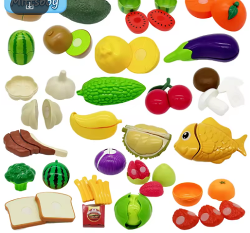 صورة 1 قطعة معجون مونتيسوري Chechele محاكاة دوريان الجريب فروت الكرز لعبة تعليمية اللعب منزل الضغط لعبة تعليمية هدية