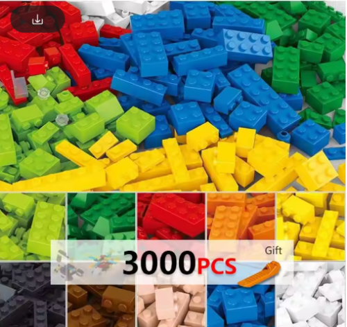صورة لبنات بناء إبداعية للأطفال ، لبنات أساسية ذاتية الصنع ، كميات كبيرة ، لعبة تعليمية ، متوافقة مع الطوب الكلاسيكي lys ingys ،-من من من من صحن من من من من من من صحن من أجل من
