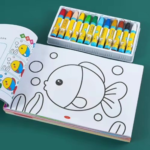 صورة كتاب تلوين للأطفال - كتاب رسم خربش، هدية عيد الميلاد والعطلات، كتاب رسم ورسم على مستوى الدخول للأطفال النسخة الصينية