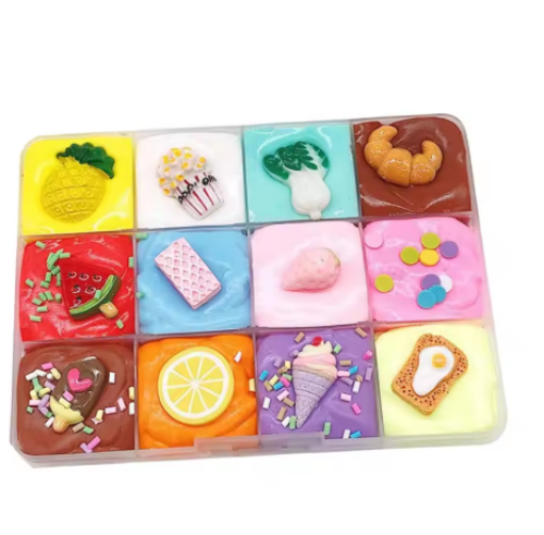 صورة طقم أطباق فواكه سلايم تصنعه بنفسك للأطفال والكبار والأولاد والبنات