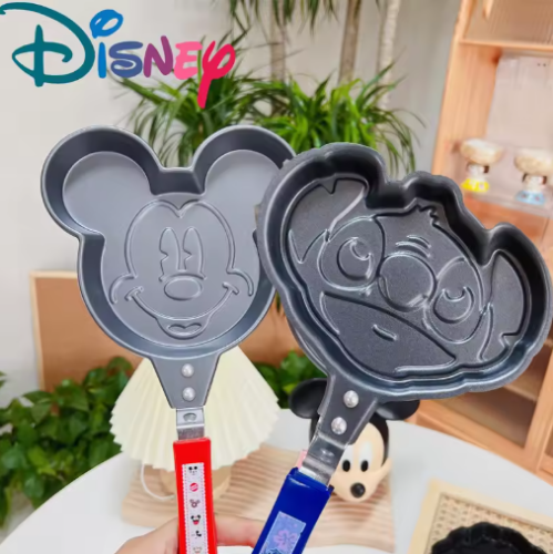 صورة ديزني أنيمي غرزة ميكي ماوس الشكل أدوات المطبخ البيض عجة قالب الاطفال الإفطار القلي وعاء غير عصا مقلاة هدية الطفل