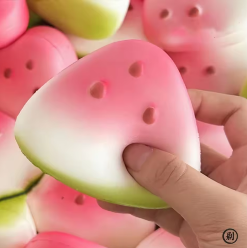 صورة البطيخ تململ لعبة مكافحة الإجهاد بطيئة ارتفاع الفاكهة قرصة ضغط الإجهاد المخلص مضحك مخفض الضغط الدعامة