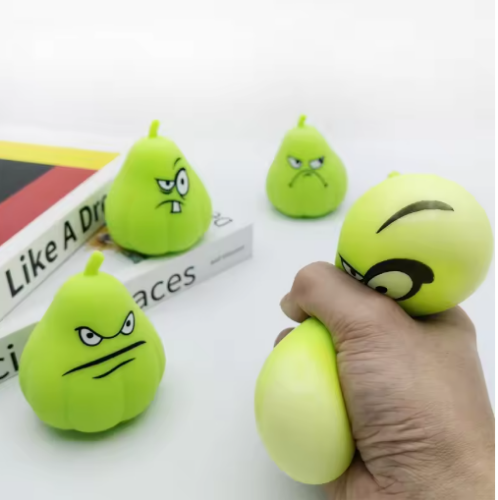 صورة جديد الأطفال أو الكبار الإبداعية اليابانية البطيخ الإجهاد تخفيف Wogua معسر الموسيقى إطلاق لعبة الكرة